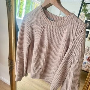 H&M Dusty Rose Knit Sweater - L